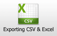 Exporting CSV and Excel
