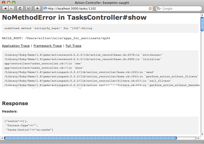 iswift stack trace