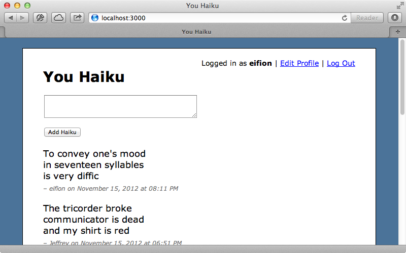 The Haiku’s time is now shown in their preferred time zone.