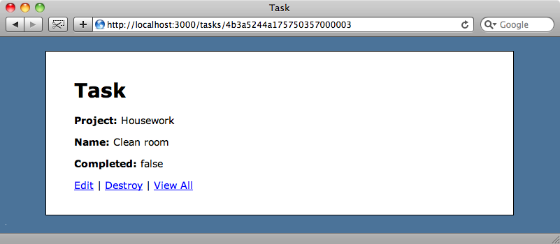 We can see attributes from related models just like with ActiveRecord.