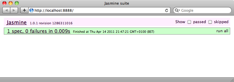 The JavaScript sent back is shown in the alert.