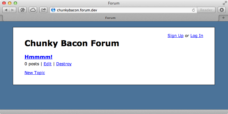 Topics are now only shown in the correct forum.