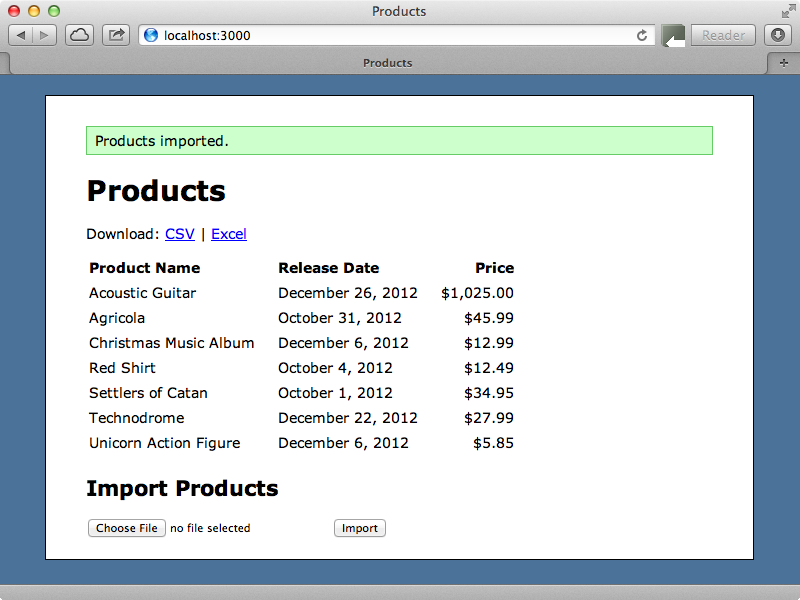 396 Importing Csv And Excel Railscasts