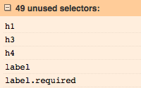 Finding Unused CSS